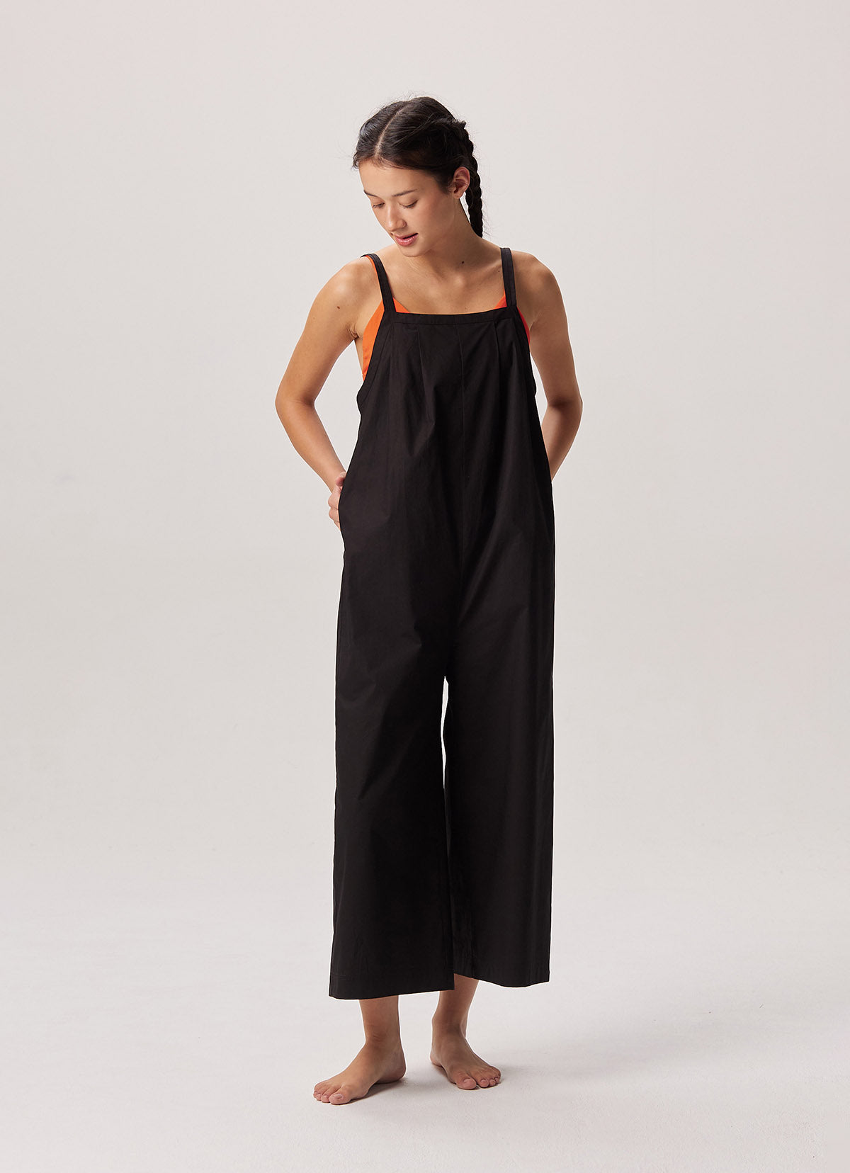 Wide overalls_Black