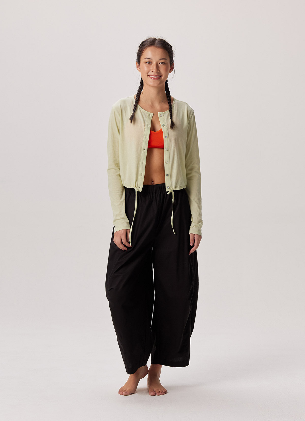 Tied cardigan_Lint