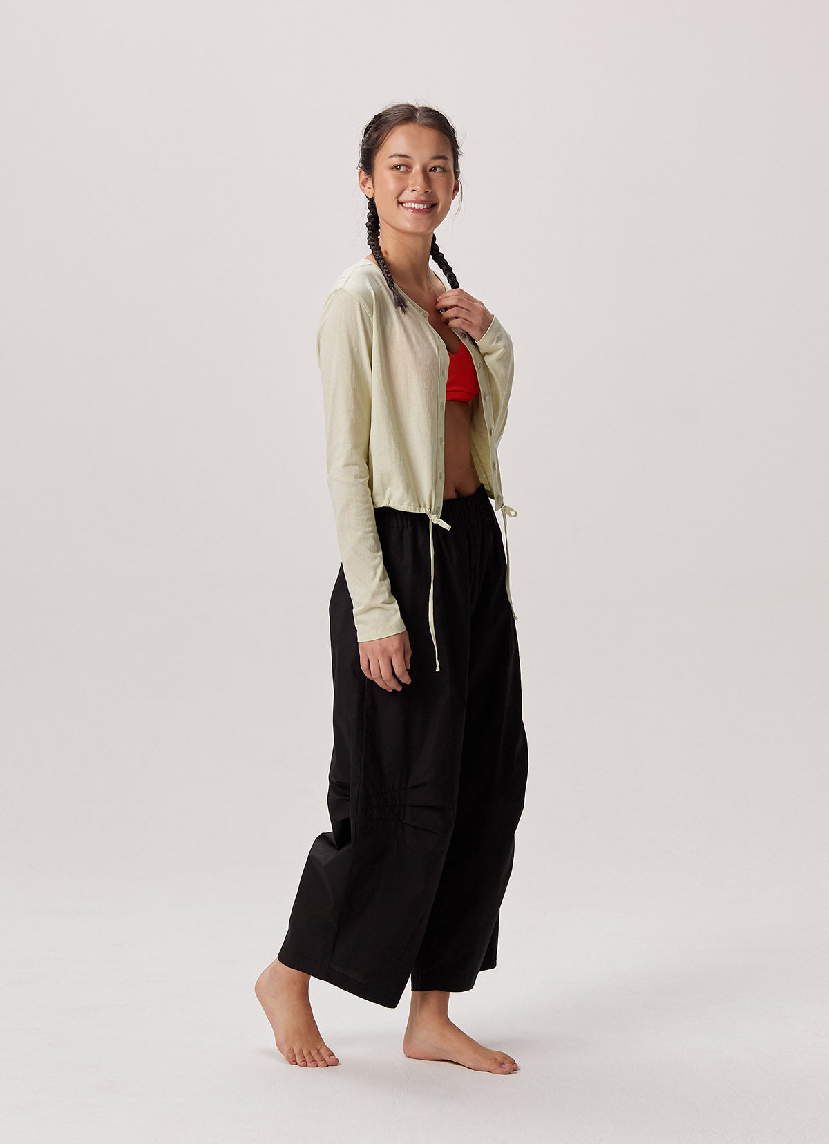 Tied cardigan_Lint