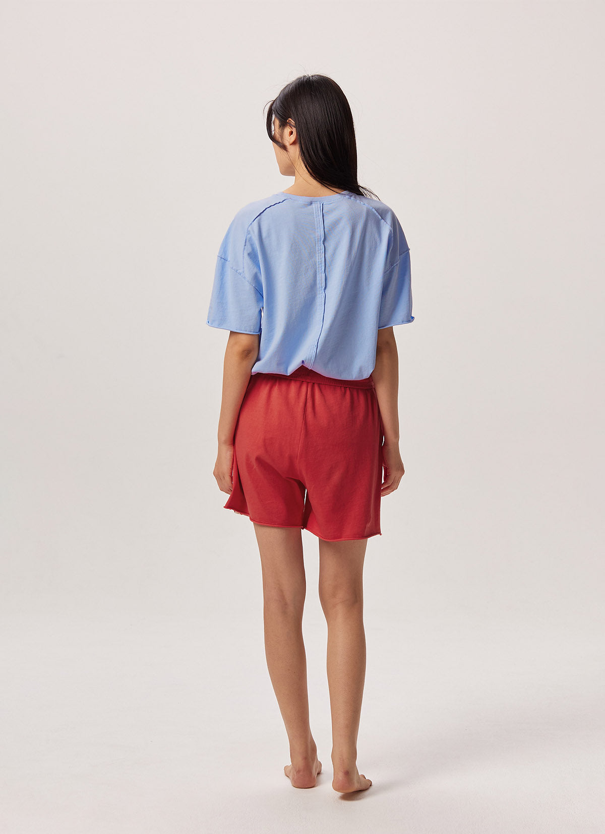 Out pocket shorts (Unisex)_Poppy Red