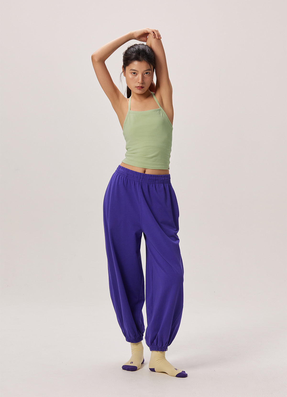 Rib ankle socks #2_Purple Multi