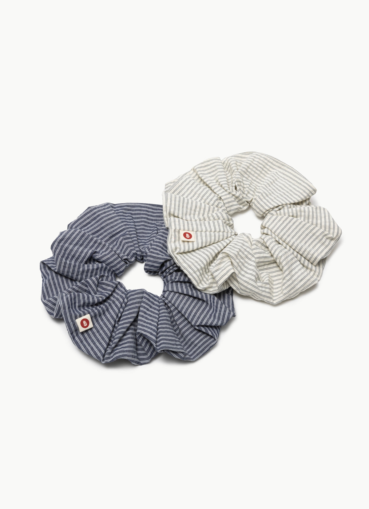 BM Wide scrunchie_Ivory Multi