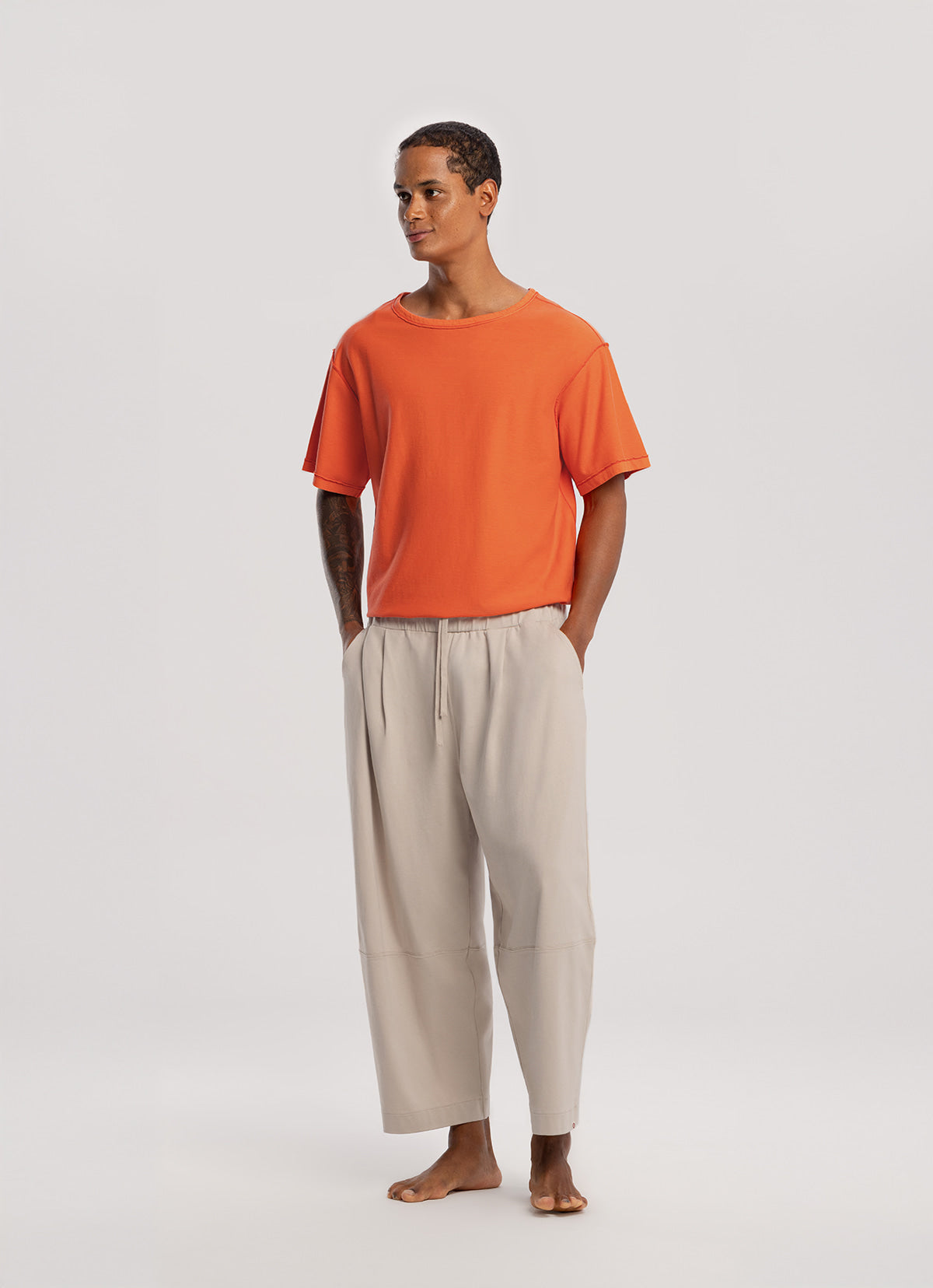 Wide panel pants (Unisex)_Peyote