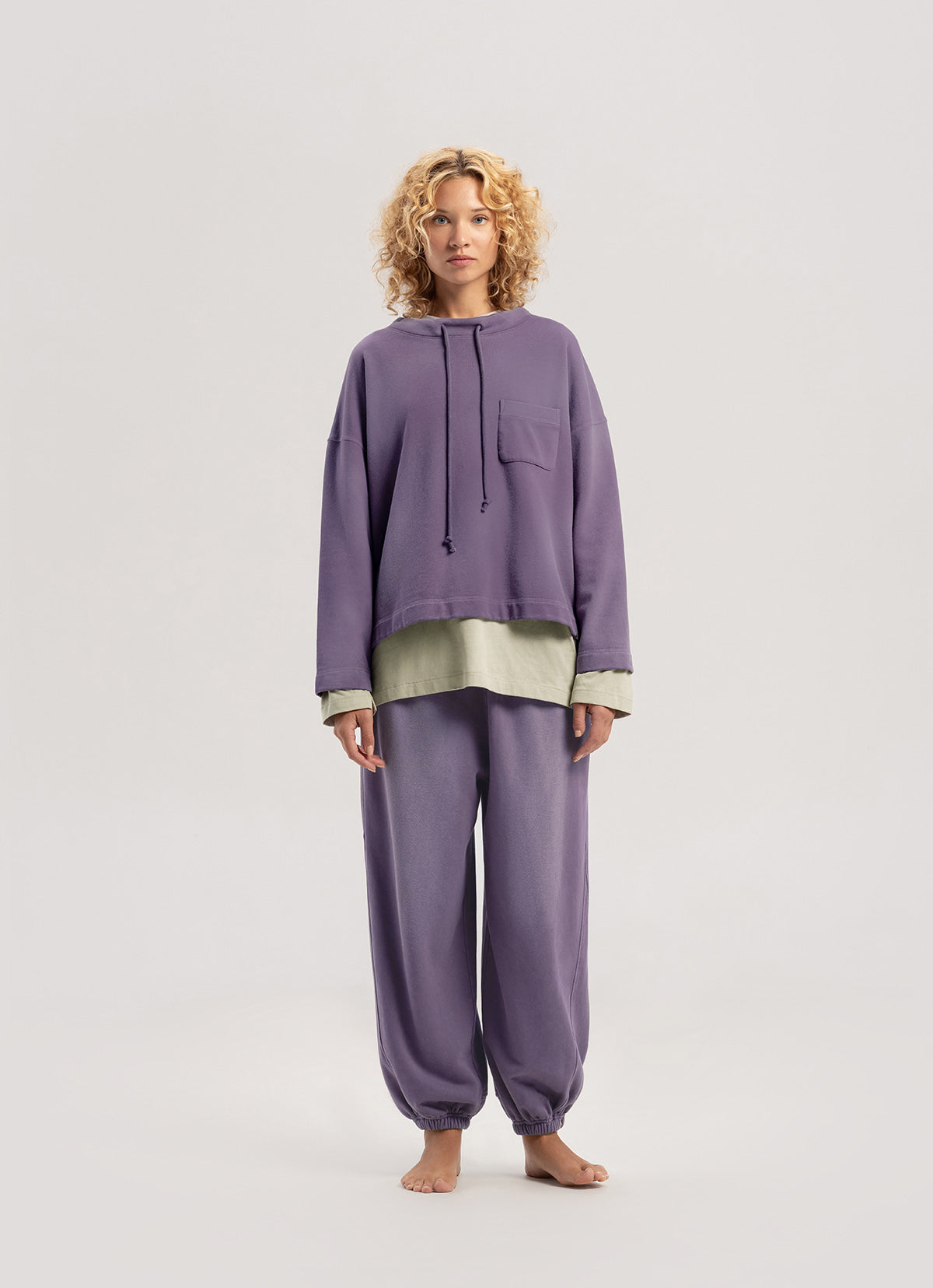 String sweatshirts (Unisex)_dyed_Mulberry Purple