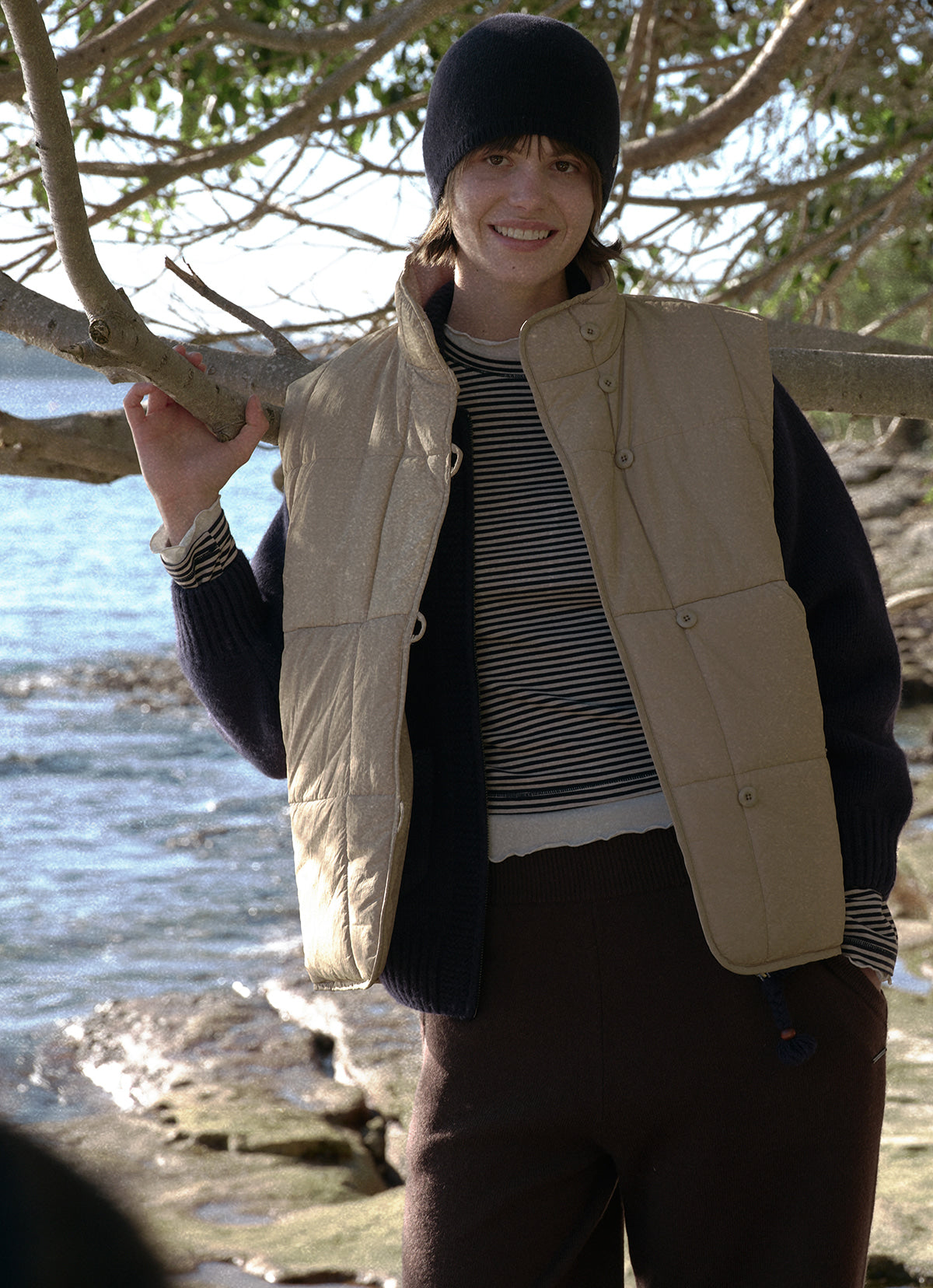 Saddle long sleeve #2_Navy Multi