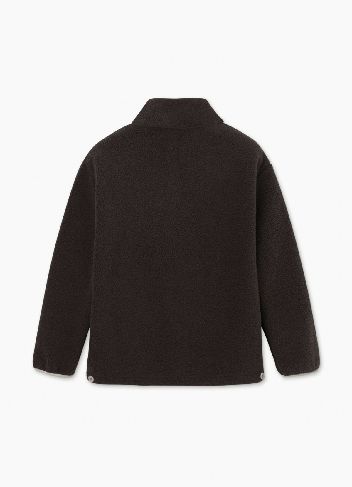 Bulky fleece jacket (Unisex)_Brown