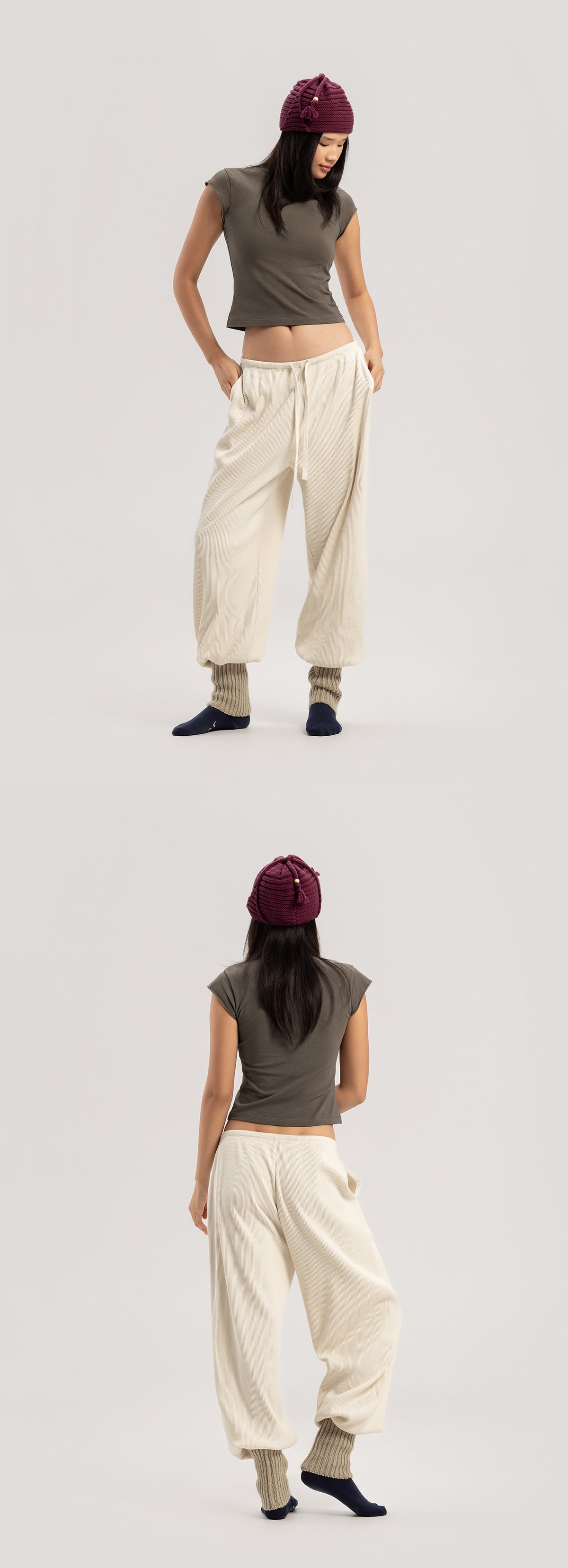 High neck cap sleeve_Chocolate Chip