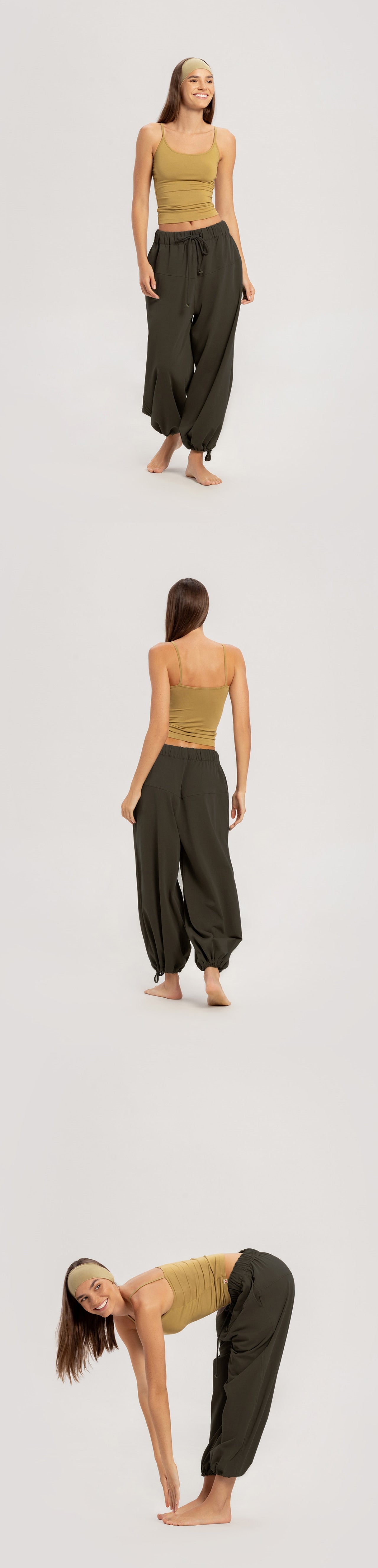 BM wide head band_Khaki