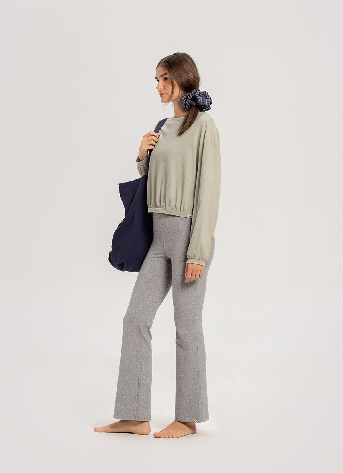 Melebar pants_Dark Melange Grey