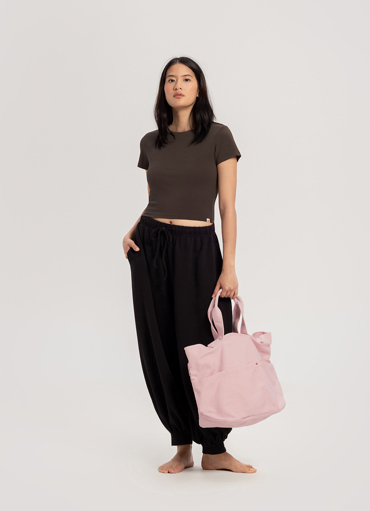 Keyhole short sleeve (Single ver.)_Chocolate Brown