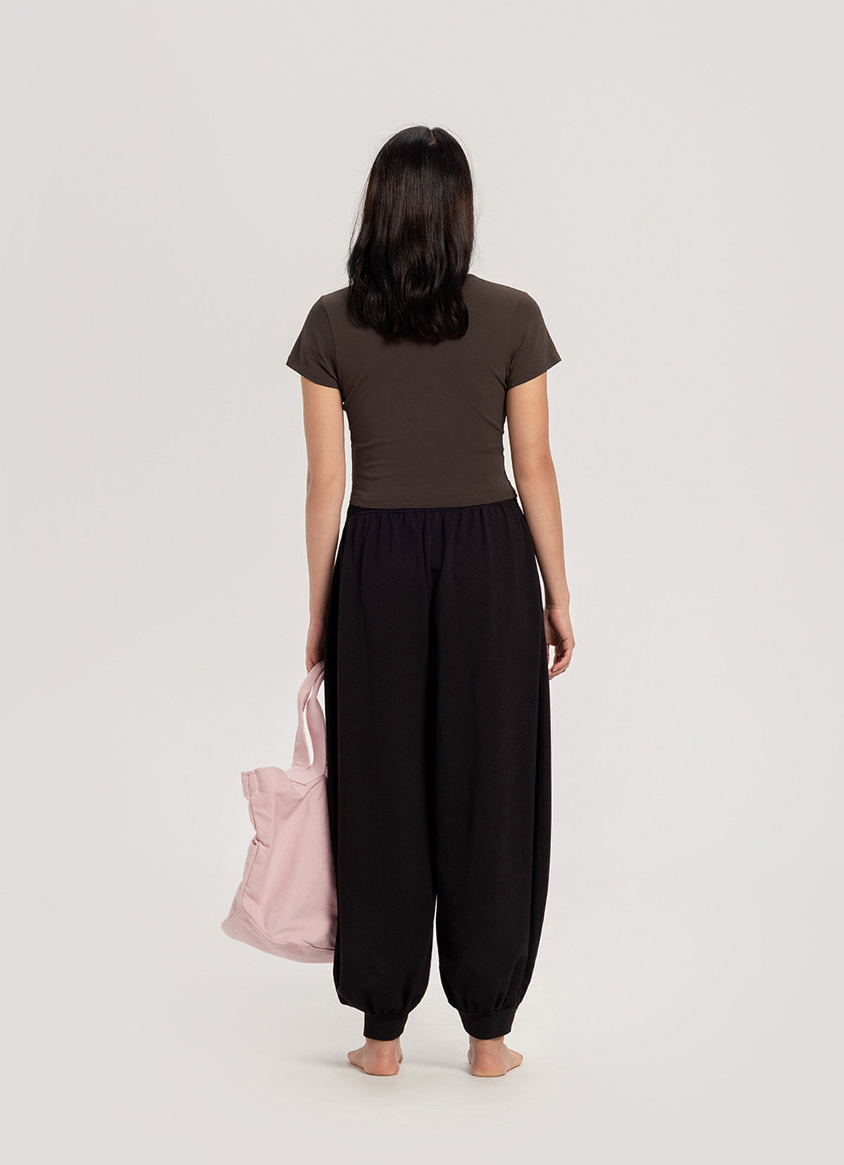 Keyhole short sleeve (Single ver.)_Chocolate Brown