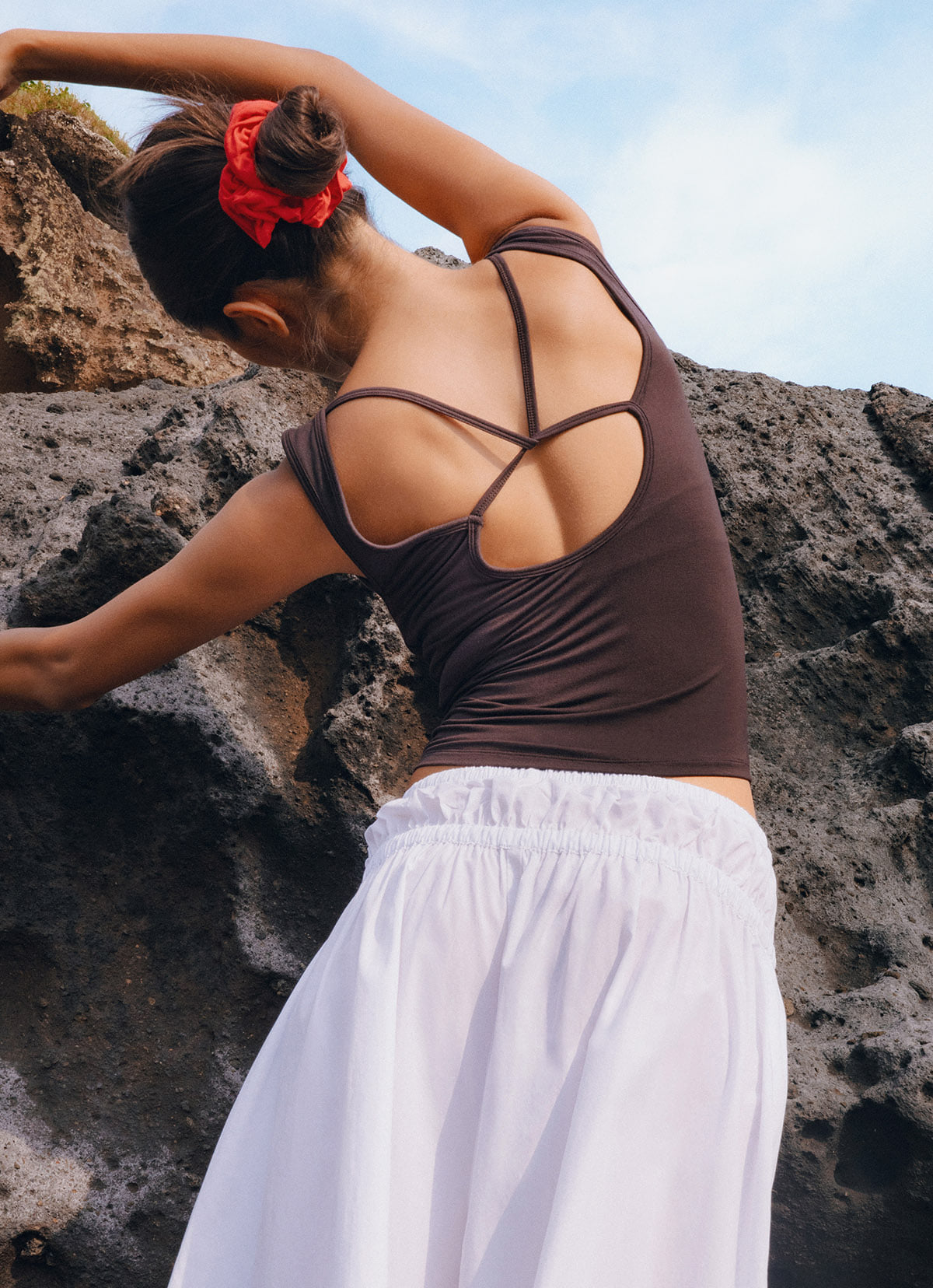 BM soft scrunchie_Red