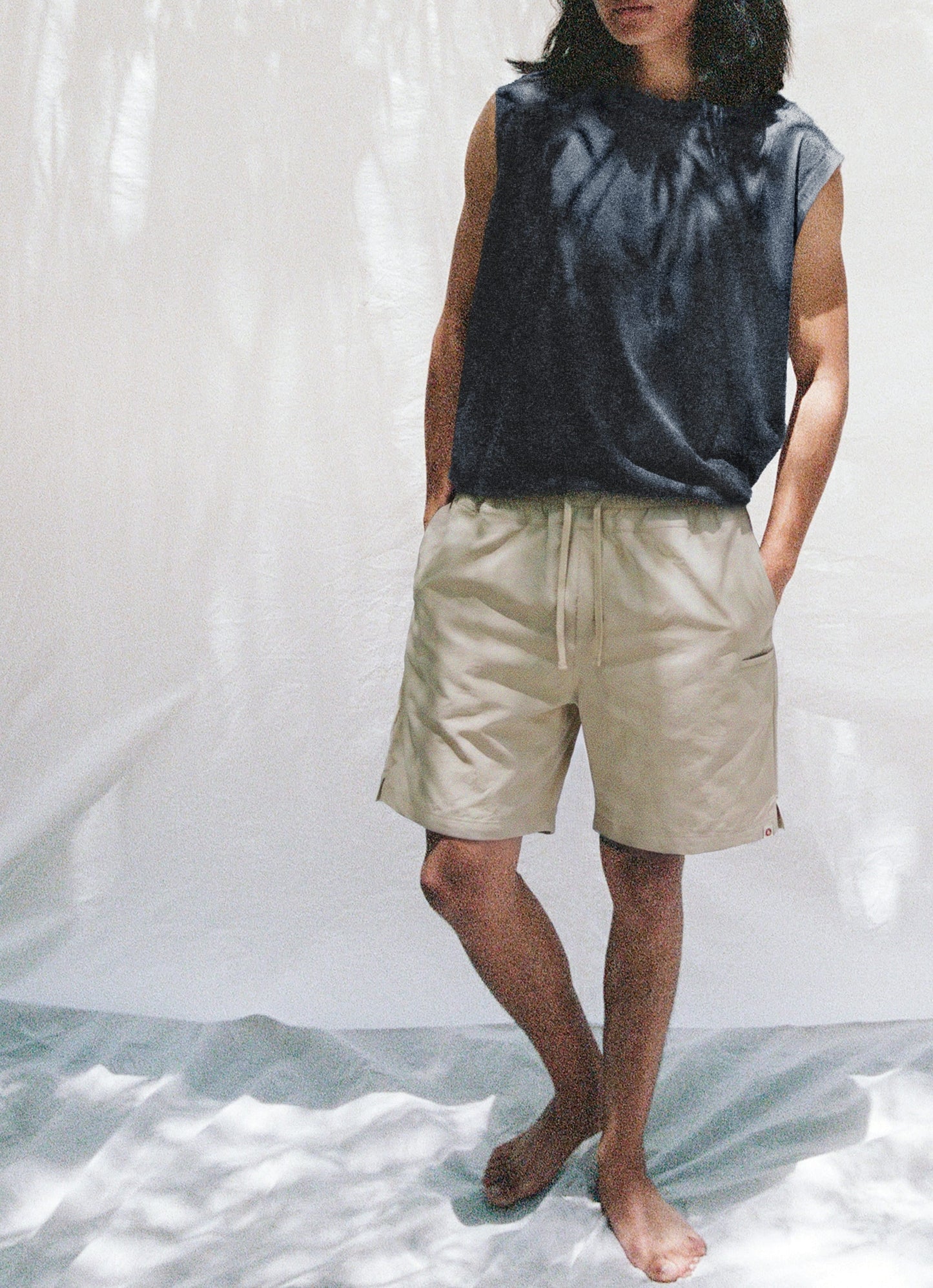 [Movement Line] Jala sleeveless (Unisex)_Carbon
