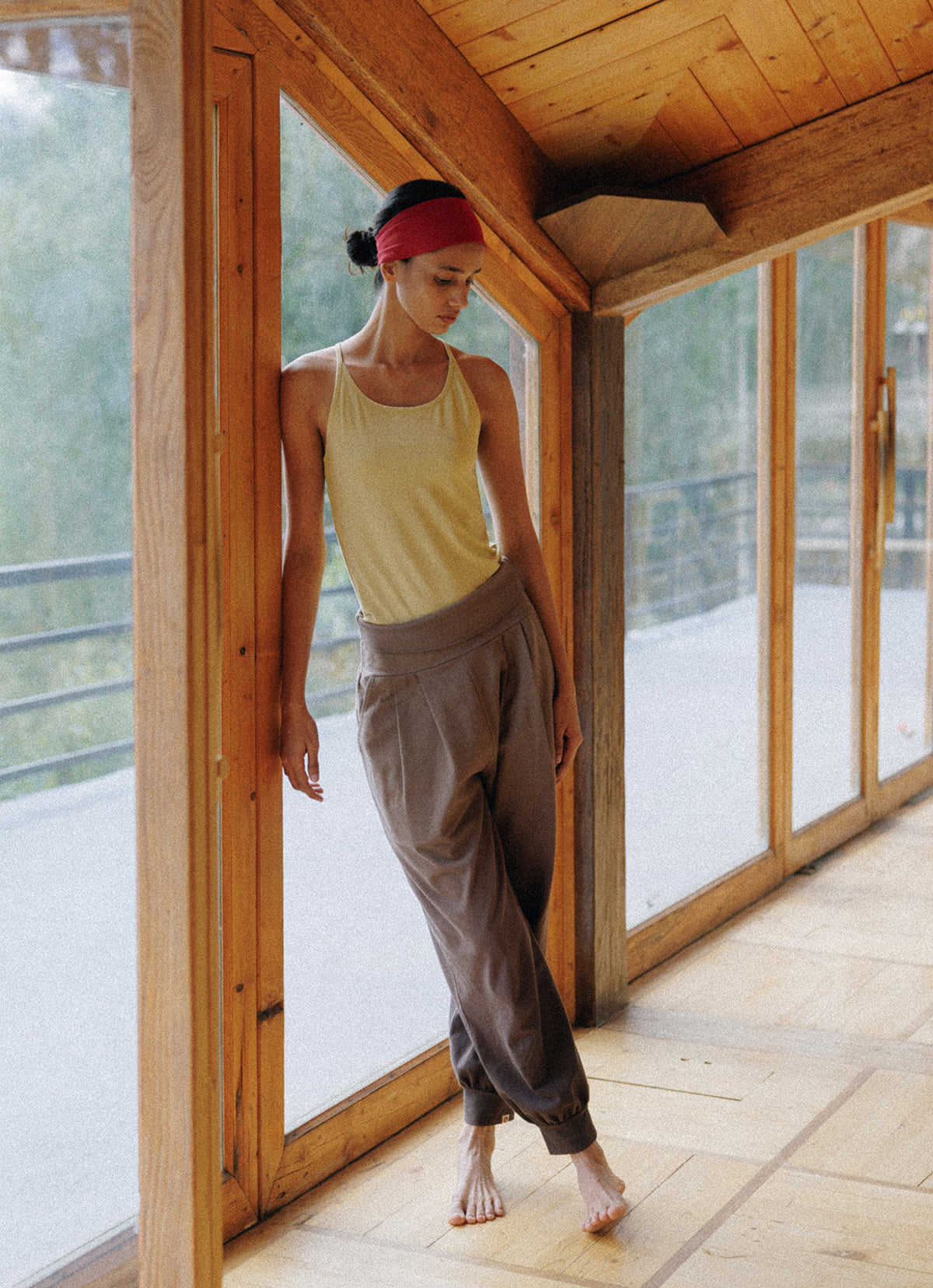 Charlotte tank top_Leek Green