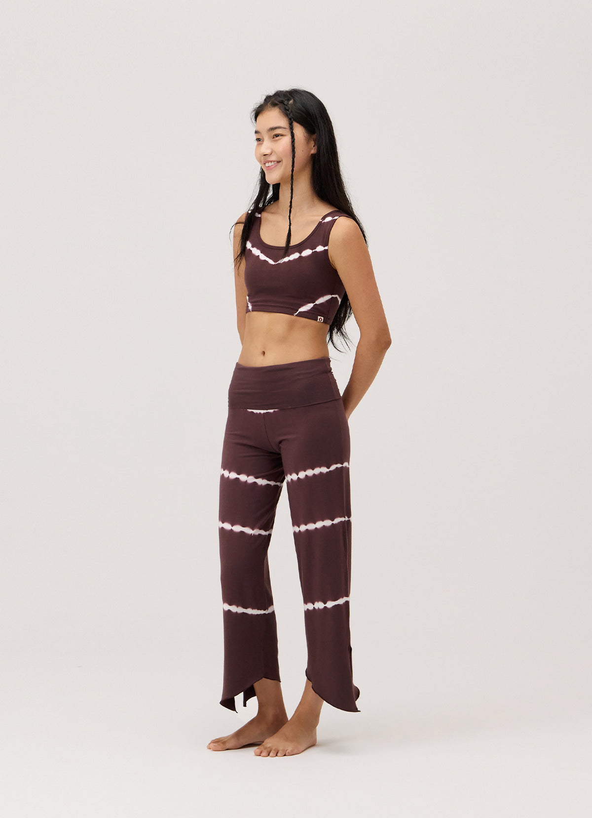 Wing bra top_dyed_Chocolate Plum
