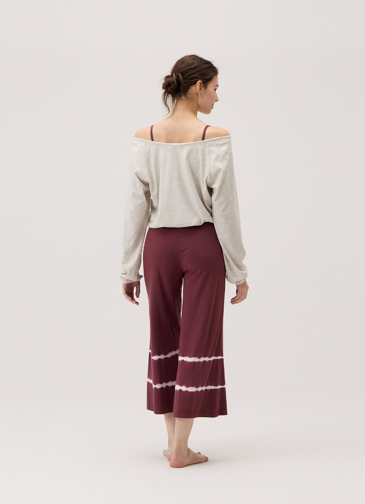 Wide fit jumpsuit_dyed_Windsor Wine