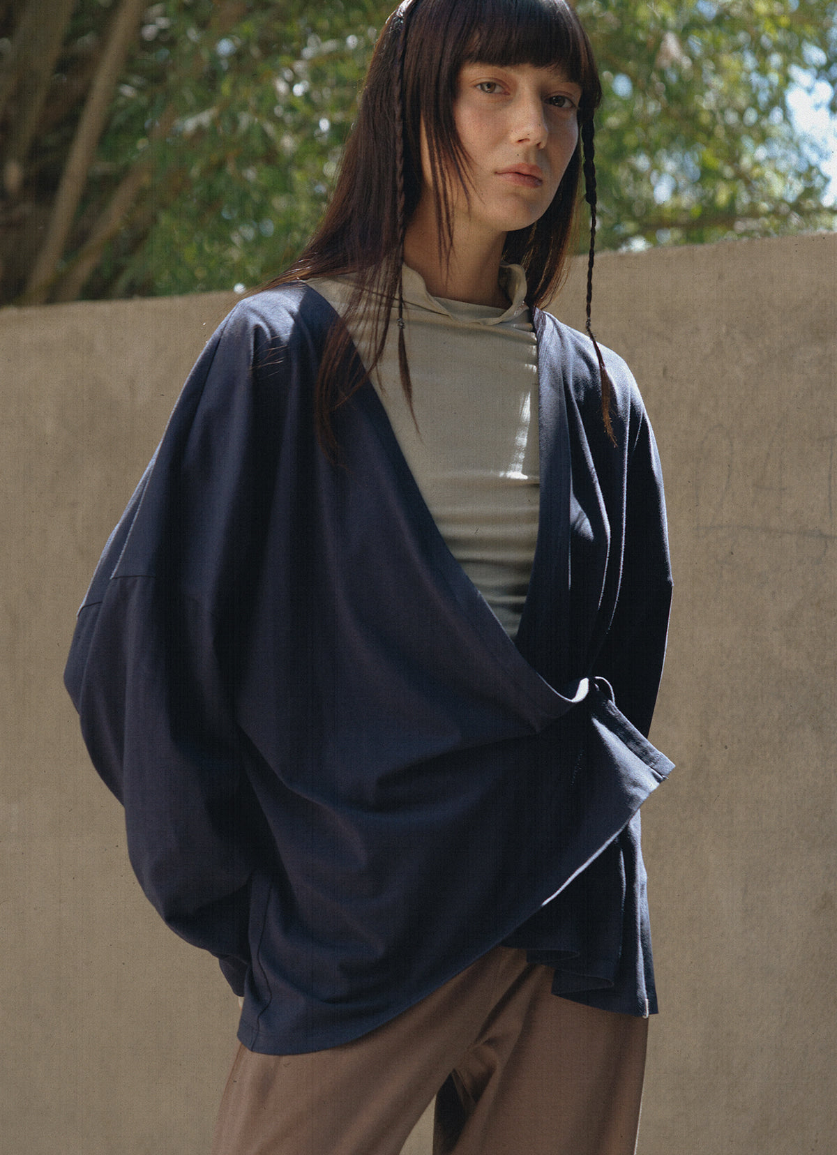 Sailor turtleneck long sleeve_Moss Gray