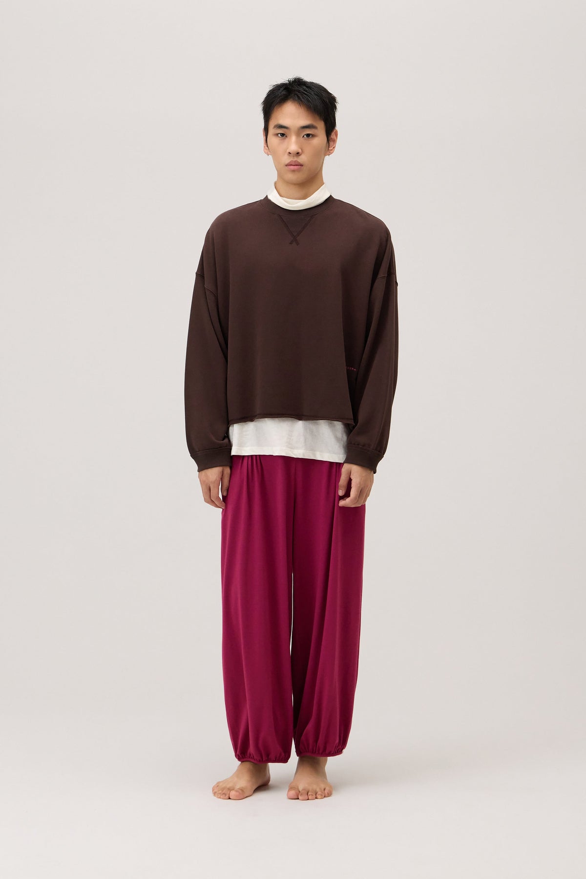 Origami pants (Unisex)_Raspberry Radiance
