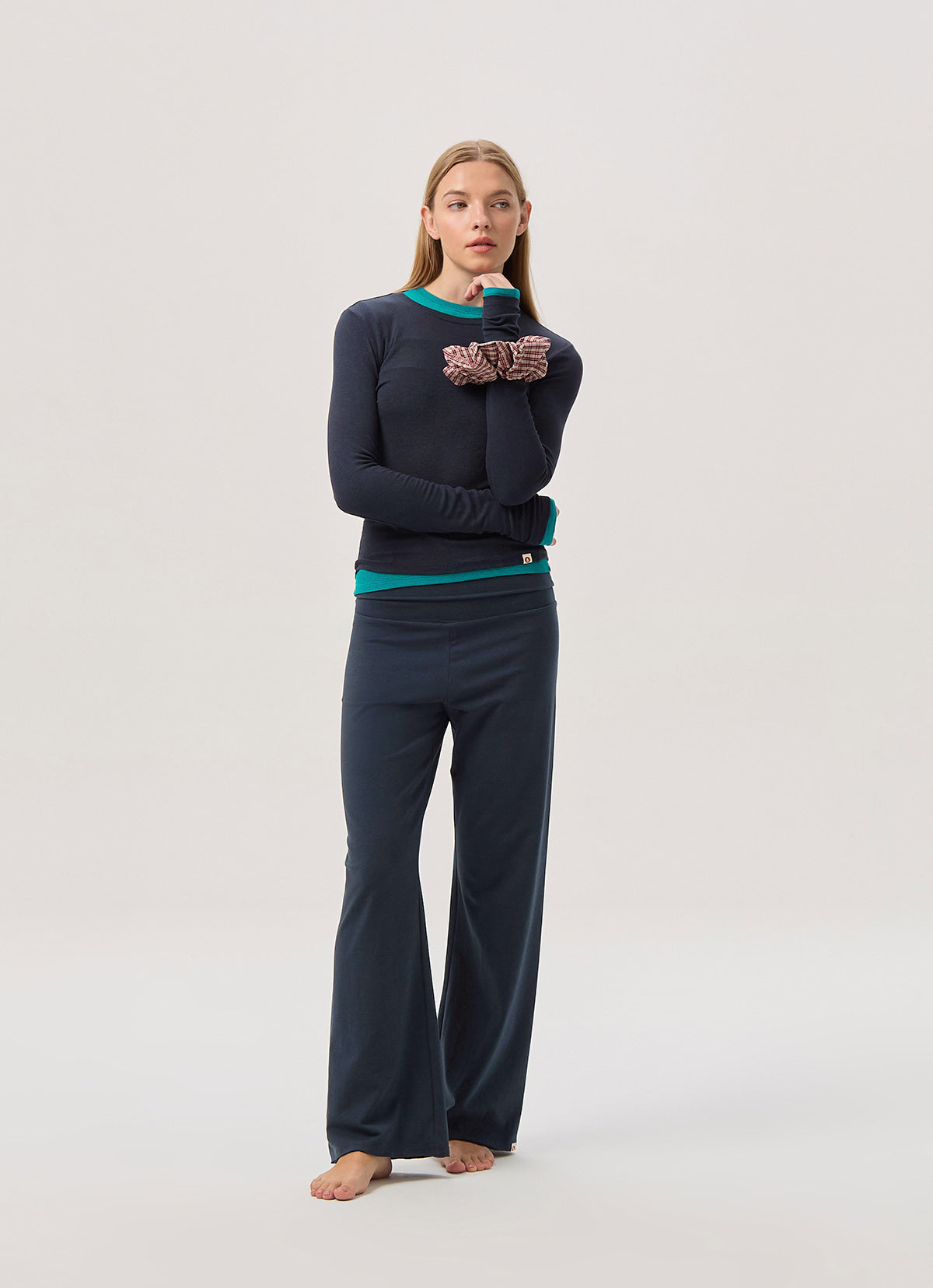 Wide straight pants_Carbon