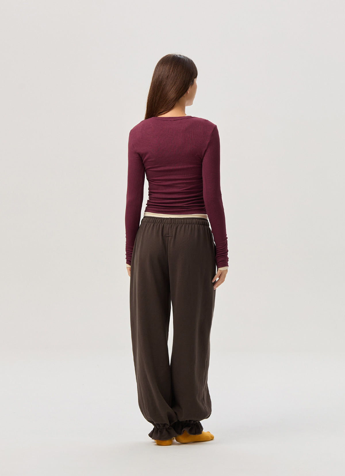 Ame jogger pants_Coffee Bean