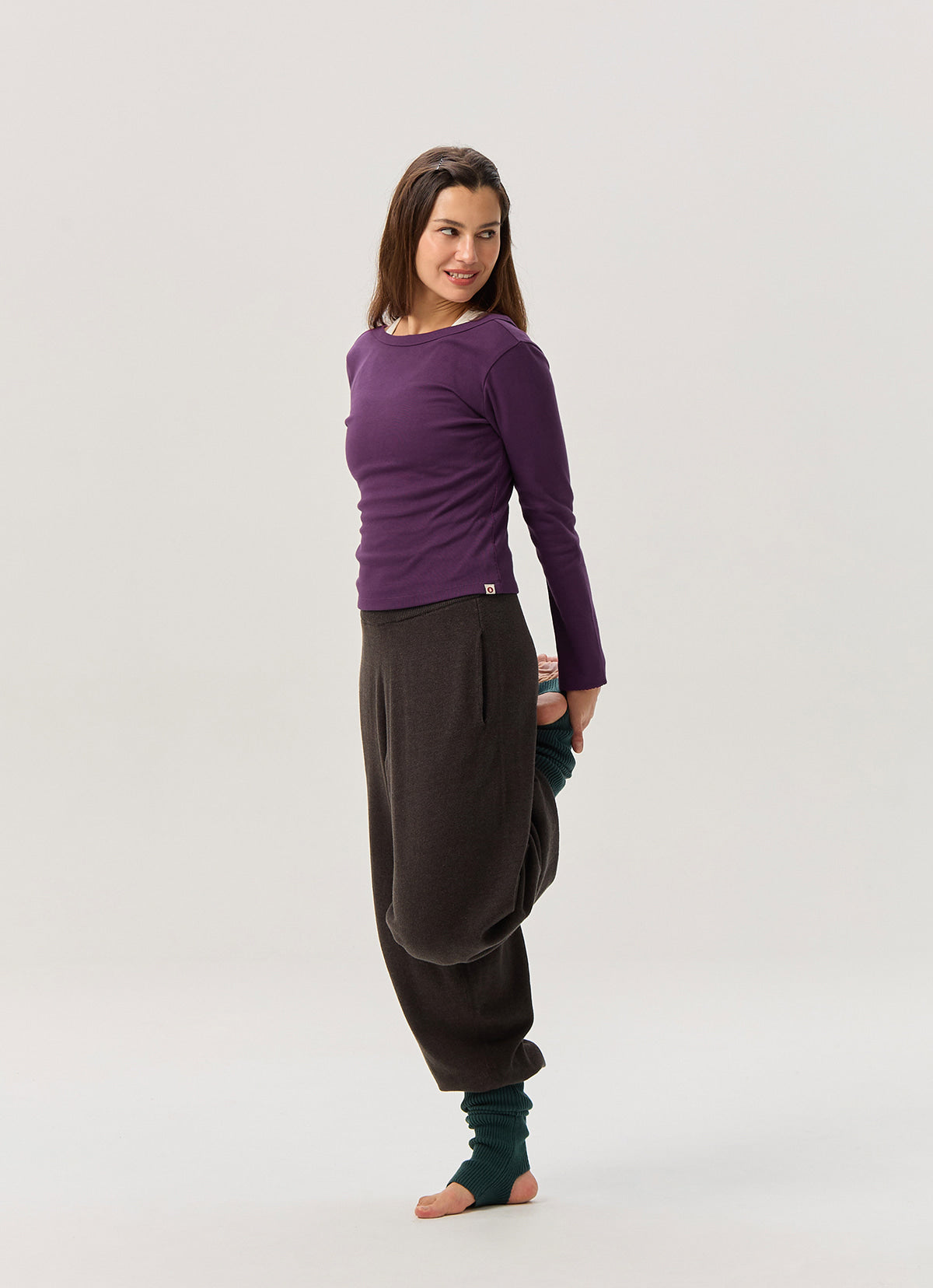 Foveo knit jogger_Dark Melange Grey