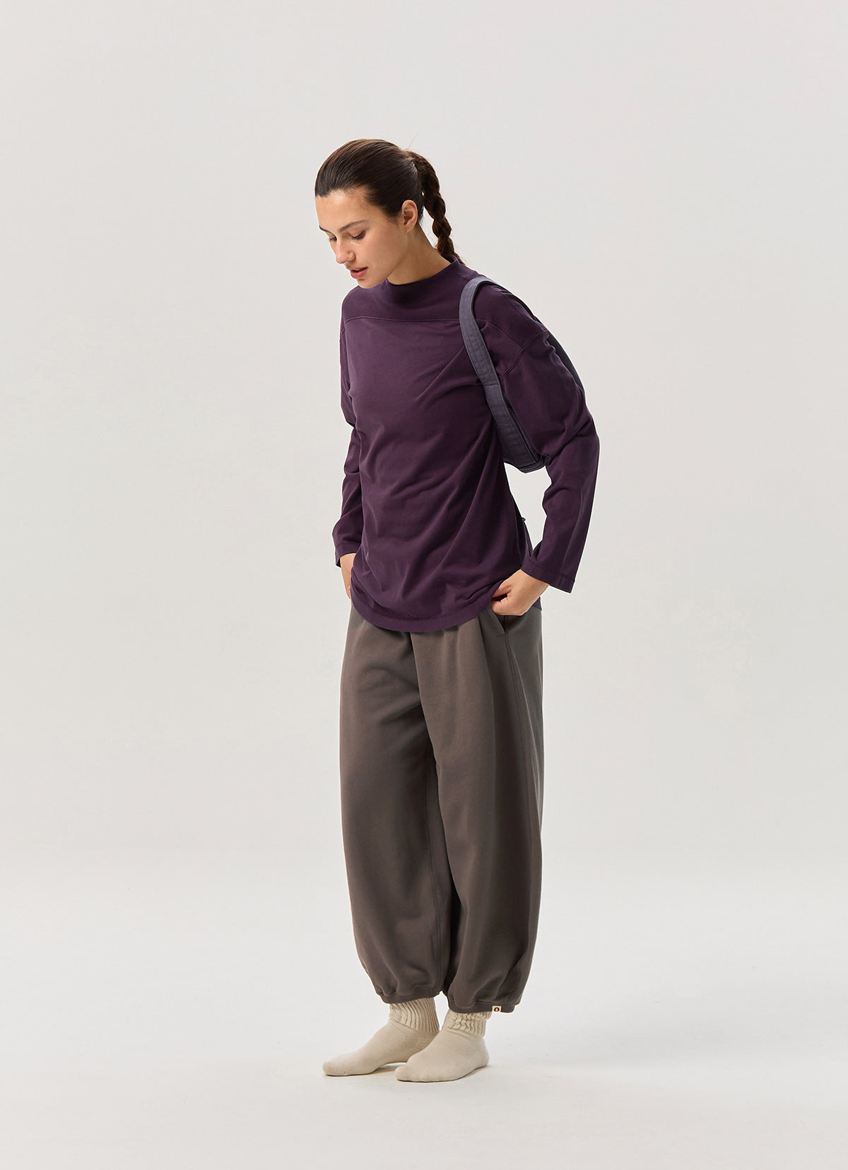 Cinch sweatpants (Unisex)_Morel