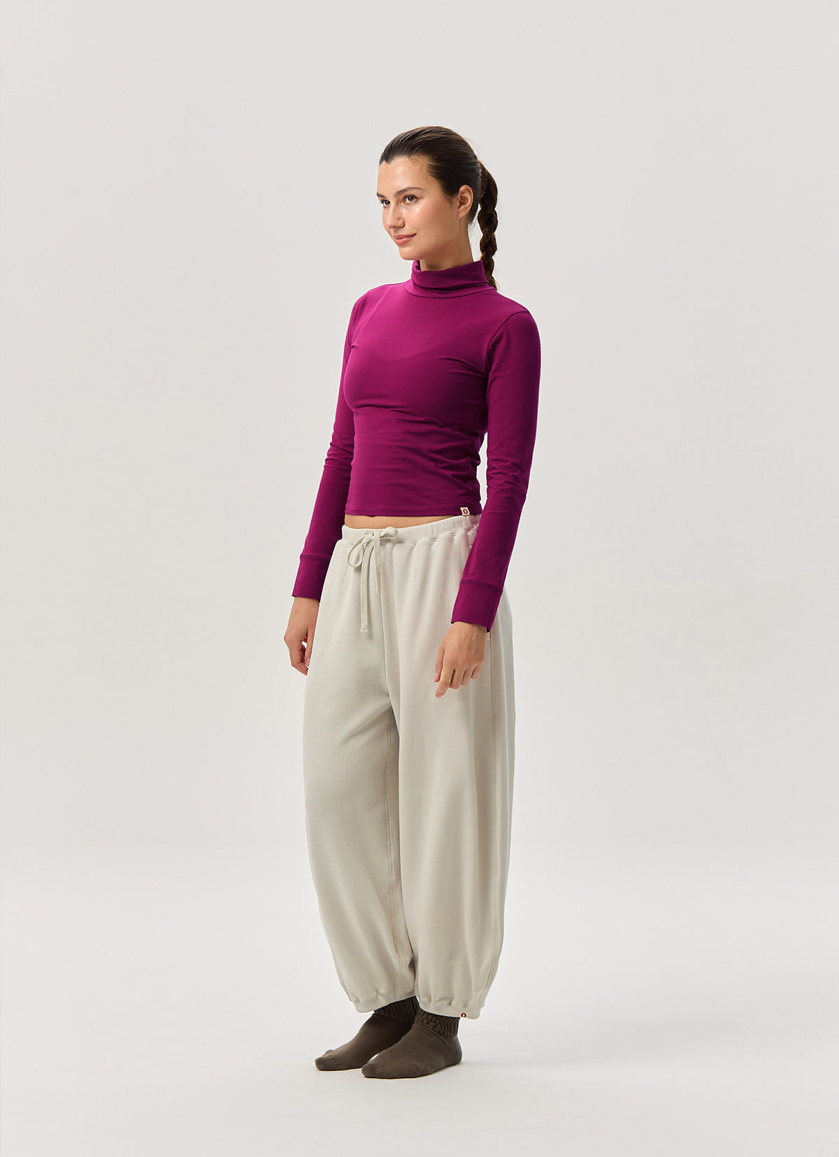 Turtle neck long sleeve_Raspberry Radiance