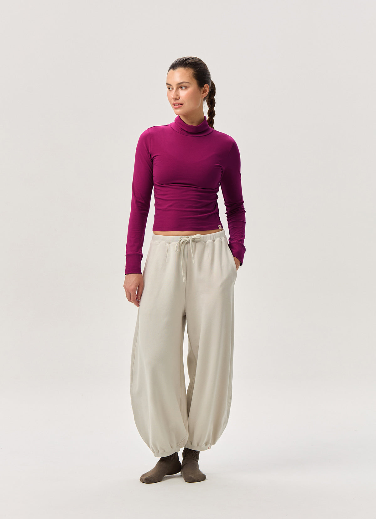 Turtle neck long sleeve_Raspberry Radiance