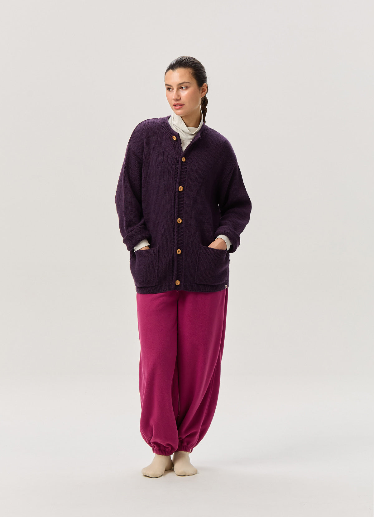 Grandpa cardigan (Unisex)_Plum Perfect