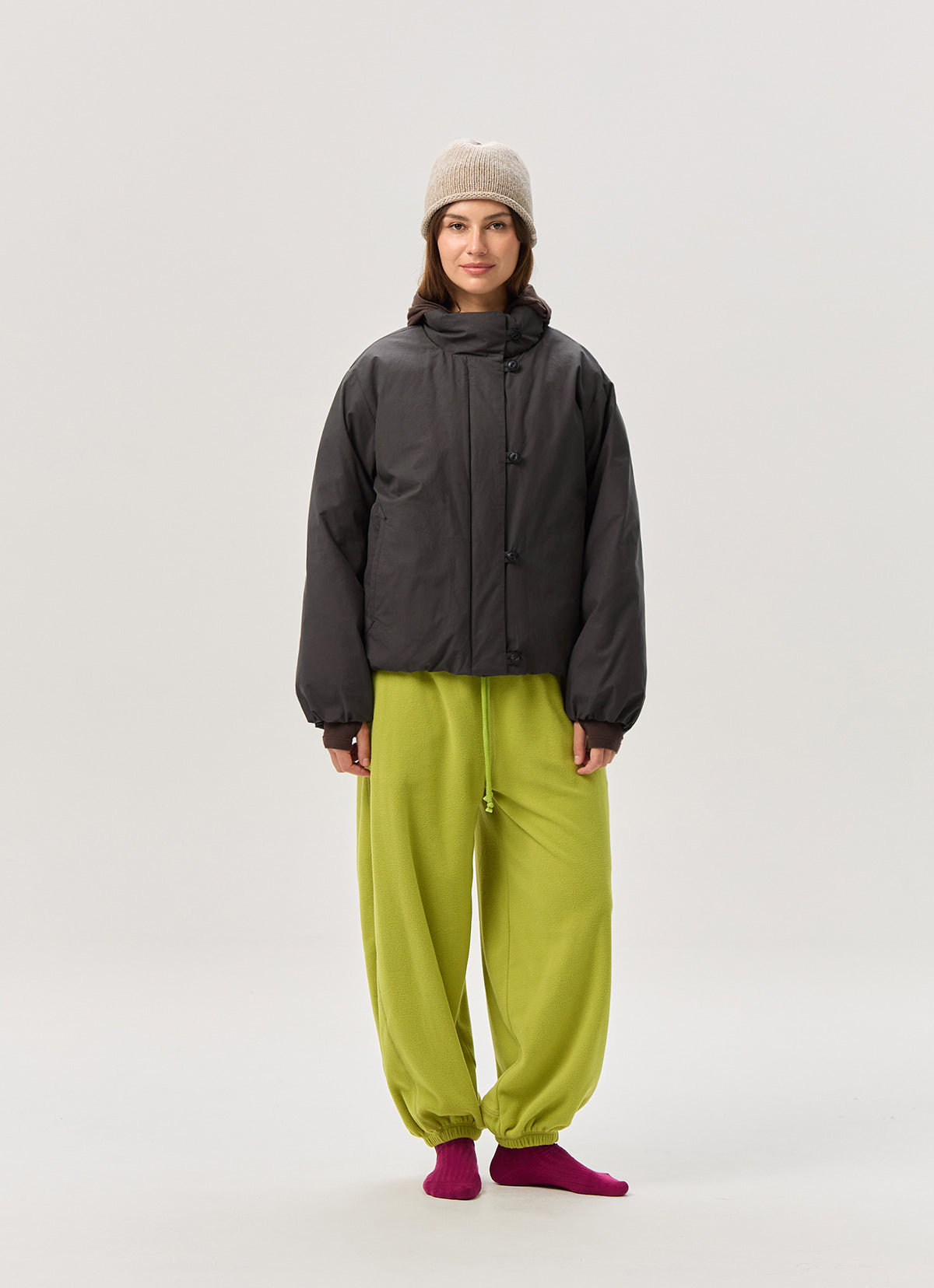 Vayu padded jacket_Charcoal