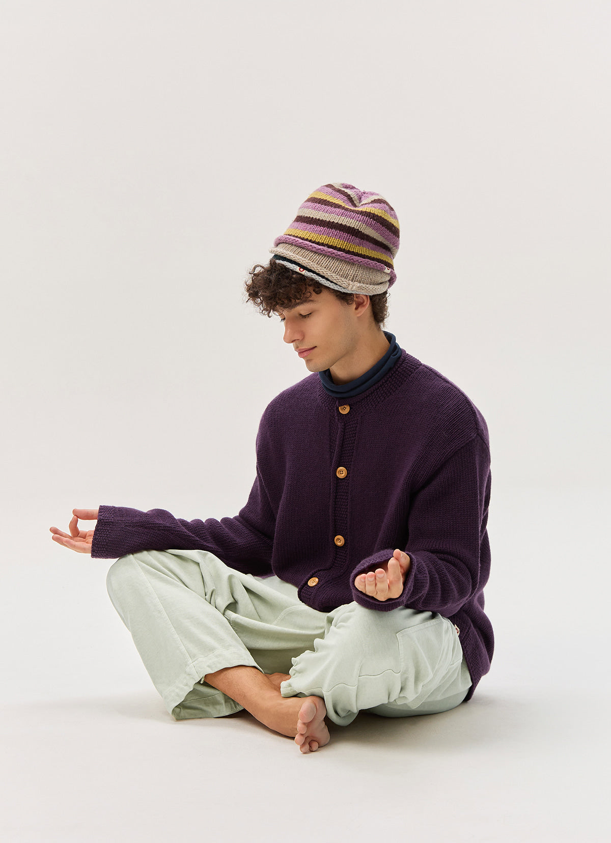 BM beanie_Purple Multi