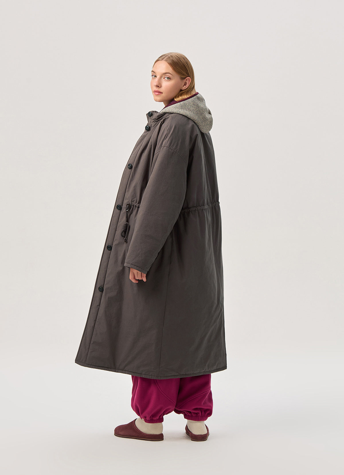 Varuna padded coat_Brown