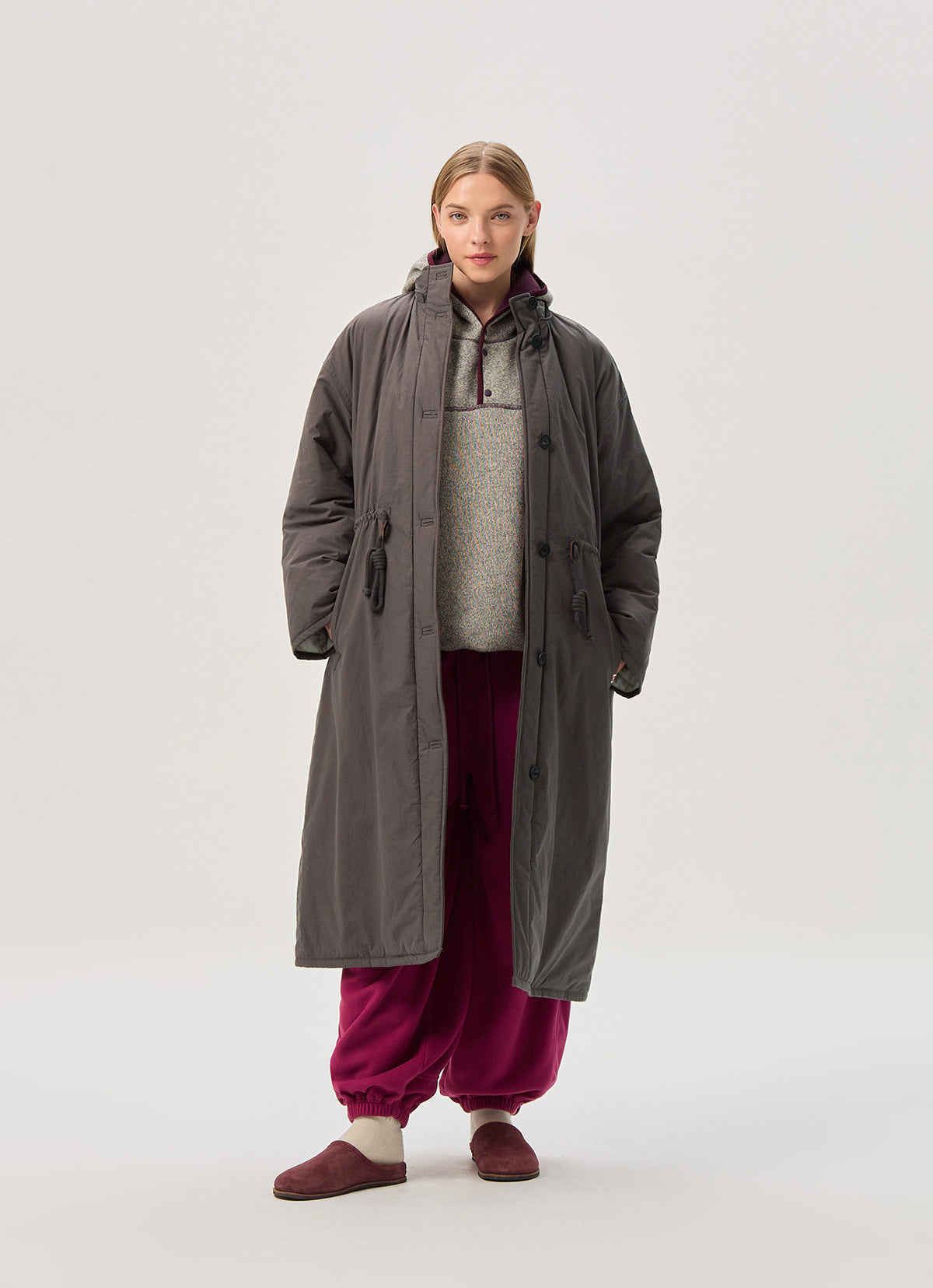 Varuna padded coat_Brown