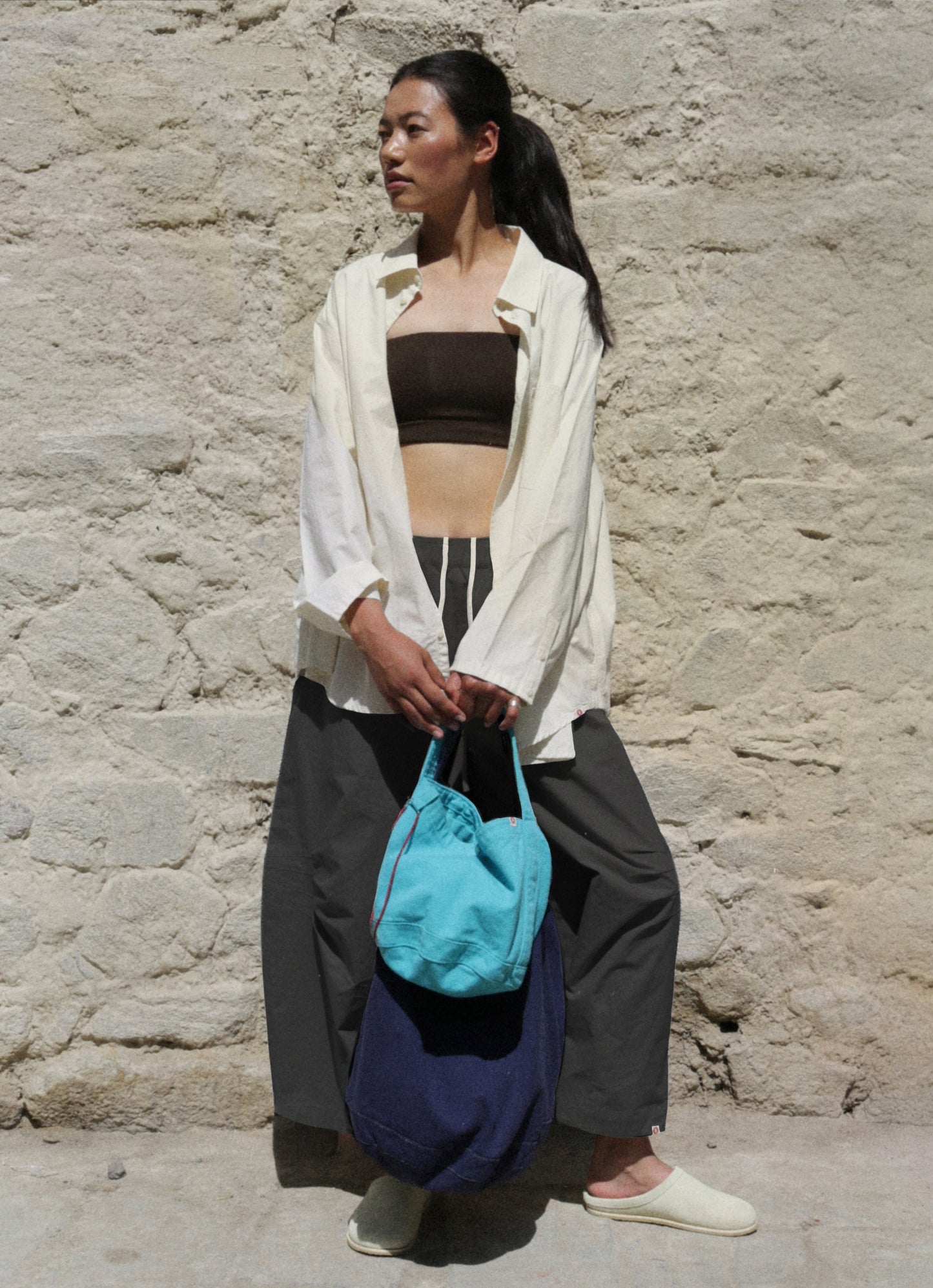 Kitty wide pants_Charcoal