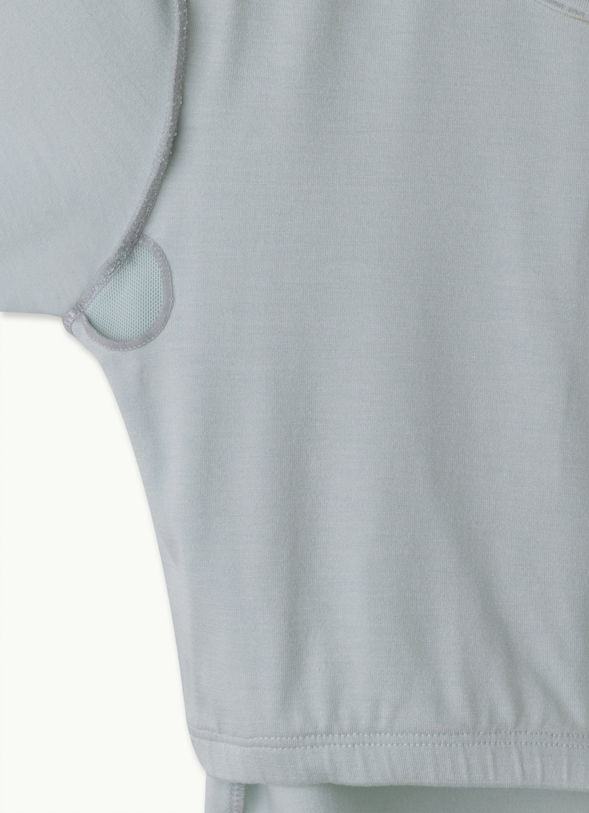 Oblong short sleeve_Delicate Blue