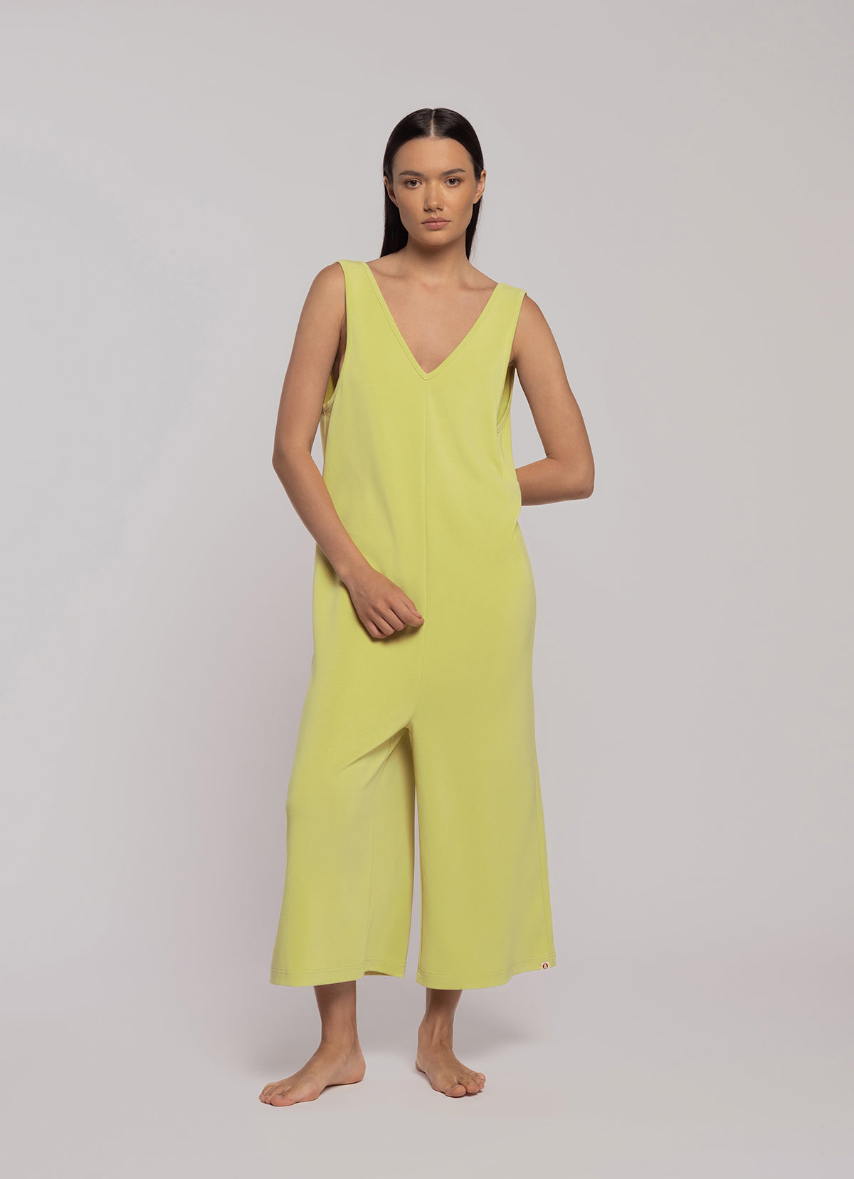 Wide fit jumpsuit_Linden Green